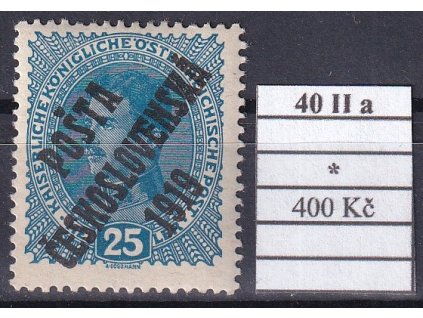 ČSR I 40 II a po nálepce
