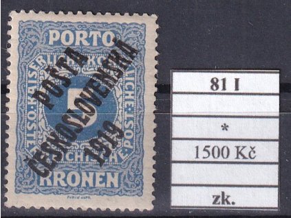ČSR I 81 I po nálepce zkoušené