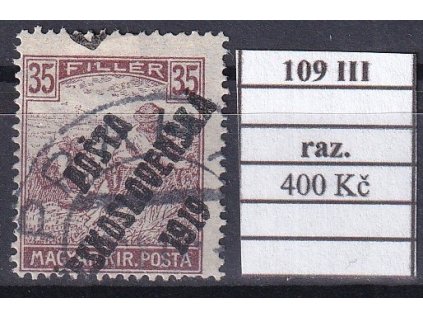 ČSR I 109 III razítkované