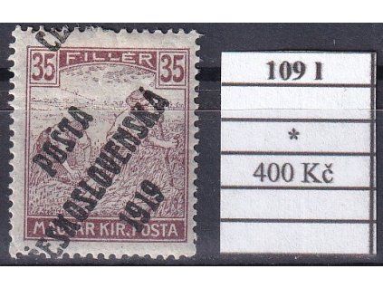 ČSR I 109 I po nálepce