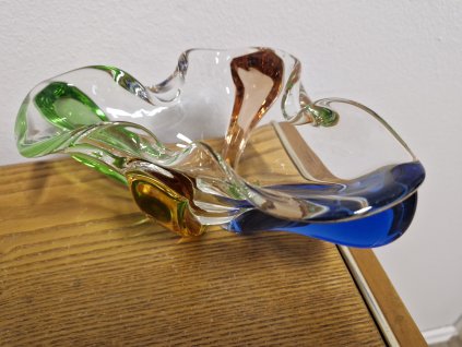 Krásná mísa z hutního skla - kolekce RHAPSODY