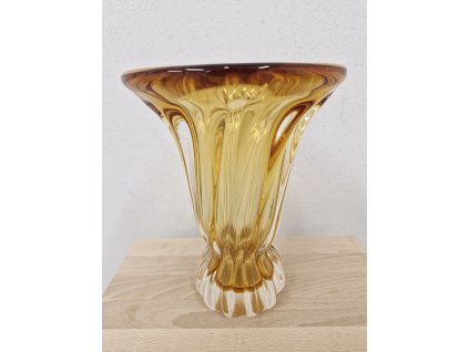 Luxusní mabrová váza z hutního skla - EGERMANN