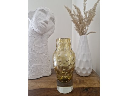 Nádherná váza z hutního skla - Milan Metelák