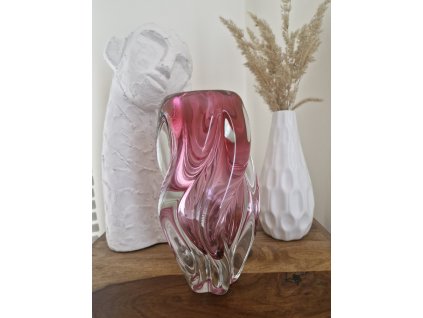 Luxusní váza z hutního skla "Vrtule" - J. Hospodka