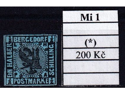Bergedorf Mi 1 bez lepu