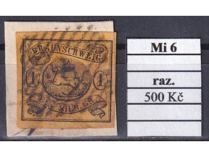 Braunschweig Mi 6 razítkované