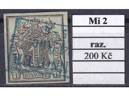 Hannover Mi 2 razítkované