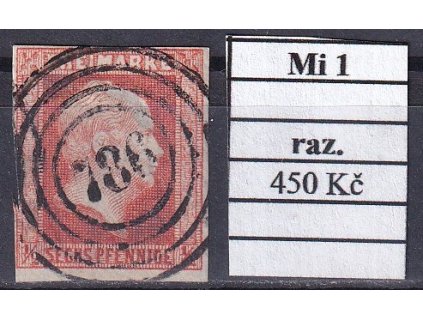 Preussen Mi 1 razítkované