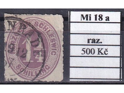 Schleswig-Holstein Mi 18 a razítkované