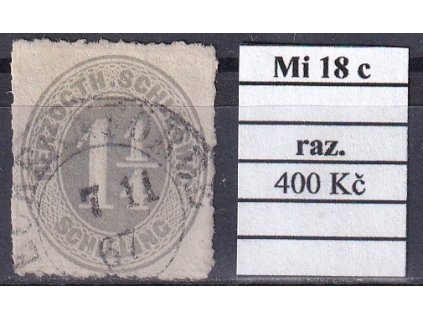 Schleswig-Holstein Mi 18 c razítkované