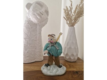 Krásná skleněná figurka "Vandrák" - Jaroslav Brychta