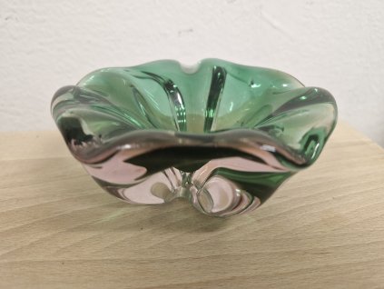 Dvoubarevná miska z hutního skla - Josef Hospodka