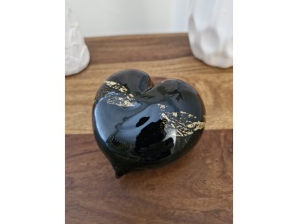 Srdíčko z foukaného skla - sklárna Jílek