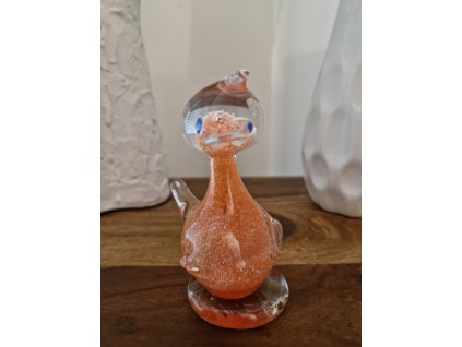 Kachnička z foukaného skla - sklárna JÍLEK