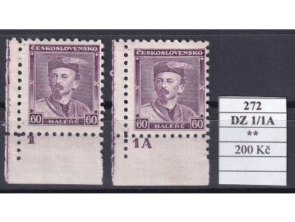 ČSR I 272 DZ 1/1A svěží