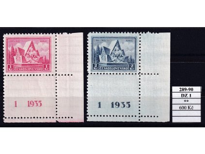 ČSR I 289-90 DZ 1 svěží