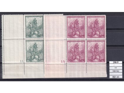 ČSR I 298-9 DZ 1A čtyřbloky svěží