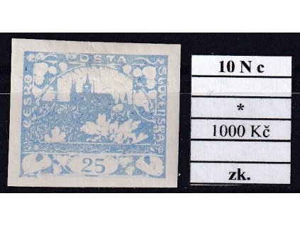 ČSR I 10 N c po nálepce zkoušené