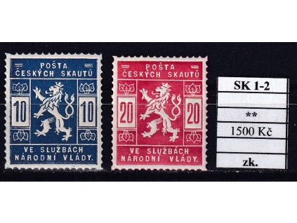 ČSR I SK 1-2 svěží zkoušené