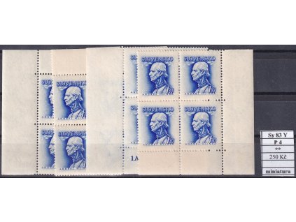 Slovenský štát Sy 83 Y P 4 miniatura svěží
