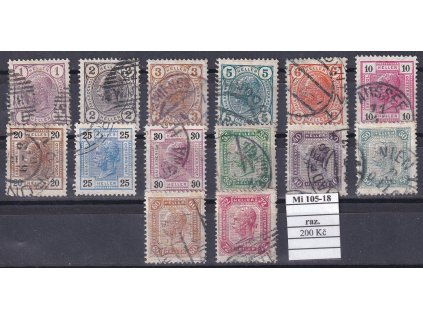 Rakousko Mi 105-18 razítkované