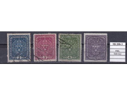 Rakousko Mi 200-3 razítkované
