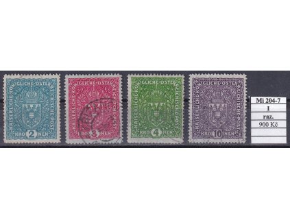 Rakousko Mi 204-7 I razítkované