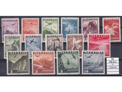 Rakousko Mi 598-612 svěží