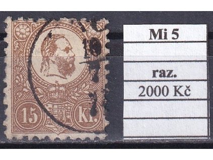 Maďarsko Mi 5 razítkované