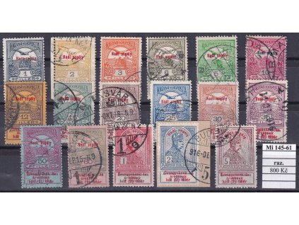 Maďarsko Mi 145-61 razítkované