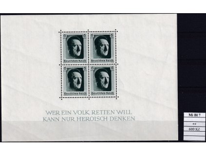Deutsches Reich Mi Bl 7 svěží