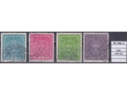 Rakousko Mi 208-11 razítkované