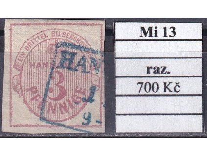Hannover Mi 13 razítkované