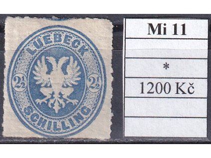 Lubeck Mi 11 po nálepce