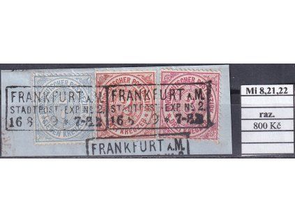 NDP Mi 8, 21, 22 na výstrižku