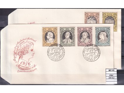 ČSR II 887-92 FDC
