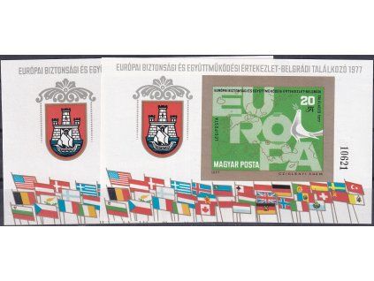 Maďarsko Mi Bl 126 A + B svěží