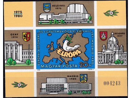 Maďarsko Mi Bl 147 B svěží