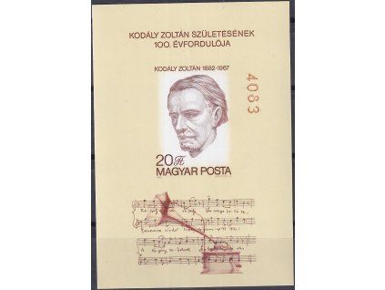 Maďarsko Mi Bl 160 B svěží