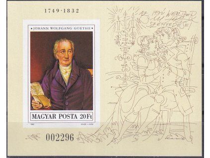 Maďarsko Mi Bl 161 B svěží