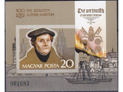 Maďarsko Mi Bl 165 B svěží