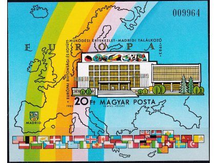 Maďarsko Mi Bl 168 B svěží