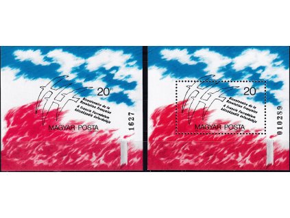 Maďarsko Mi Bl 203 A + B svěží
