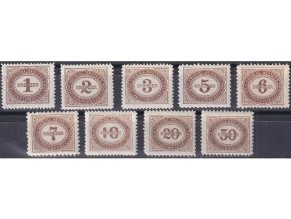 Rakousko Mi P 1-9 svěží