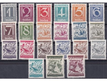 Rakousko Mi 447-67 svěží