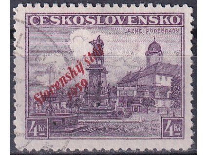 Slovenský štát Sy 20 razítkované zkoušené