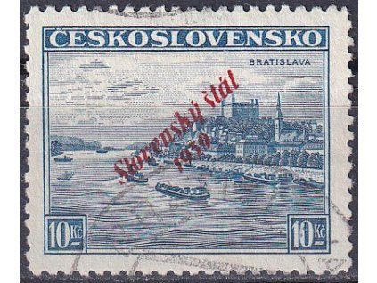 Slovenský štát Sy 22 razítkované zkoušené