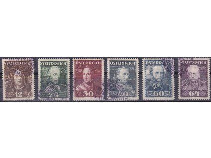 Rakousko Mi 617-22 příležitostní razítka
