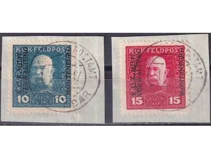 Feldpost Montenegro Mi I-II razítkované