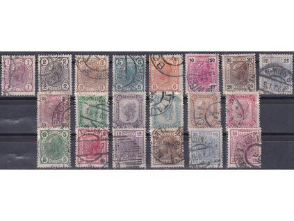 Rakousko Mi 119-38 razítkované